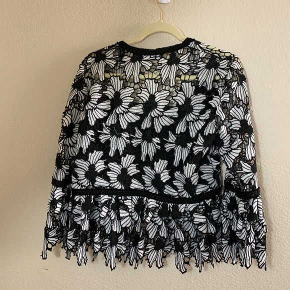 Flower Crochet Peplum Top - Picture 8 of 8